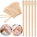 100-Pack High-Quality Wooden Hair Removal Sticks for Precise Waxing - Disposable, Hygienic, and Multi-Purpose Spatulas for Face, Eyebrows, and Body - Smooth Application for Professional or Personal Use - Convenient Beauty Tool for Hair-Free Skin