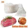Premium 100% Cotton Meat Net, Ham Sausage Net, and Butcher's String - 3 Meters Length, Breathable Material for Meat Preservation, Multi-Purpose Packaging Tools for Sausages, Hot Dogs, and More - Easy to Use, Professional Meat Cooking Tool for Butcher Shops and Home Cooks