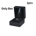 2024 Luxury Ring Box with LED Light Feature - Elegant Design, High-Quality Materials, Secure Closure - Perfect Gift Idea for Engagement, Wedding, Birthday, Valentine's Day - Showcase and Protect Precious Jewelry Pieces in Style