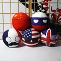 10cm Cute Countryball Polandball Plush Stuffed Dolls - Premium Material, Versatile Use, Perfect Gift Idea, Collectible Items, Portable and Lightweight