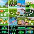 Miniature Luminous Glowing Animal Mushroom Figurines for Fairy Gardens, Dollhouses, and Home Decor - Set of 5 High-Quality Mini Figurines with Glow-in-the-Dark Features - Perfect Fairy Garden Accessories and Unique Gift Idea for Fantasy Lovers