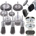 10 Pack Carbon Steel Wire Brush Wheel Cup Brush Set with 1/4 Inch Hex Shank - Durable Construction, 0.012 Inch Coarse Crimped Wire for Rust and Paint Removal - Versatile Tool for Automotive, Construction, and Maintenance Tasks