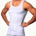 YBFDO Men Body Shaper Slimming Compression Vest Undershirt with Waist Trainer Design for Weight Loss Support and Enhanced Silhouette - Breathable Moisture-Wicking Fabric for Comfortable Wear as Tank Top or Undershirt, Seamless Compression for Smooth Look Under Clothing