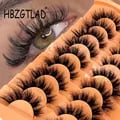 2024 New 9 Pairs Cat Eye Lashes - Premium Faux Mink Fibers, 8D Wispy Design, Long and Thick Volume, Lightweight and Comfortable, Easy to Apply, Versatile for Any Occasion