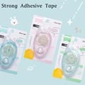 Strong Double Sided Adhesive Tape 8mm Width High Viscosity Roller 10m Length - Versatile Stationery Supply for DIY, Scrapbooking, and Office - Precision Application for Intricate Projects and Detail Work - Long-Lasting Bonding Strength and Durability