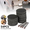 50-Piece 32mm Fiberglass Tool Abrasive Cutting Disc Set with 4 Mandrels Rotary for Dremel Accessories - Efficient Metal Cutting Blades for Steel, Aluminum, Copper, Brass, Wood, Plastic - Compatible with Most Rotary Tools - Ideal for DIY, Hobbyists, and Professionals