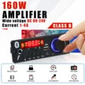 High-Quality 160W Amplifier Bluetooth MP3 WMA APE Decoder Board with Handsfree Calling, FM Radio, USB/TF Inputs - Crystal Clear Sound, 80W Per Channel, Wireless Streaming, Versatile Audio Formats - Perfect for Car or DIY Projects