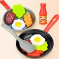 Realistic 8-Piece Children Kitchen Playset with Simulation Cookware and Food Toys - Durable, Safe, and Educational Pretend Play Set for Kids - Enhances Creativity, Social Skills, and Imaginative Cooking Scenarios - Perfect Gift for Role-Playing and Learning Activities