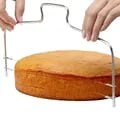 Adjustable Height Line Cake Cut Slicer & Stainless Steel Decorating Mold Set - DIY Bakeware Kitchen Cooking Tool for Professional-Looking Cakes - Durable & Easy to Use - Compact & Convenient Design for Home Bakers