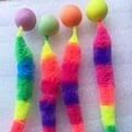 Interactive Cat Toy Set - Colorful Bouncing Ball, Teasing Worm Caterpillar, Tickle Cat Toy - Durable Indoor Pet Supplies for Mental and Physical Stimulation, Bonding, and Entertainment - Engage Your Cat with Hours of Fun and Interactive Playtime