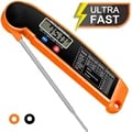 Digital Kitchen Food Thermometer - Precision Temperature Monitoring for Cooking, Baking, Grilling - Accurate Readings from -58°F to 572°F - Easy-to-Read LCD Display - Durable Stainless Steel Probe - Water-Resistant - Convenient Auto-Off Function - Compact Design with Stand and Magnetic Back