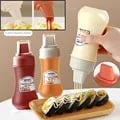 350ML Porous Squeeze Sauce Bottle with Leak-Proof Cap - Durable Plastic, Food-Grade Safe, Ideal for Condiments like Tomato Sauce, Honey, BBQ Sauces, Easy Dispensing, Convenient Size for Home and Commercial Use, Easy to Clean, Reusable and Environmentally Friendly