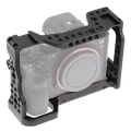 Durable Aluminum Alloy Camera Cage for Sony A9, A7RIII, A7III, A7M3 - Enhanced Stability with Versatile Mounting Options, Cold Shoe Mount for LED Light - Rabbit Cage Design for Easy Access to Controls and Comfortable Grip - Ideal for Professional Videography and Low-Light Shooting Conditions