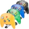 2-Pack N64 Controller Bundle - High-Quality Construction, Durable Ergonomic Design, Mini Game Pad Joystick, Improved Compatibility for N64 Console, Precise Control for Platformers Shooters Racing Games, Enhanced Gaming Experience with Friends and Family, Authentic Design Stay True to Original N64 Controller, Plug-and-Play Functionality for Nostalgic Gaming Memories