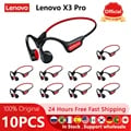 Lenovo X3 Pro Bone Conduction Wireless Sports Earphones with Bluetooth 5.3 - Sweat-Resistant Ergonomic Design for Workouts - Wholesale Bulk Options Available - Open-Ear Listening Experience for Running, Cycling, Fitness - High-Quality Audio Performance and Long Battery Life