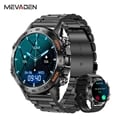 MEVADEN Steel 1.39 Bluetooth Call Smart Watch - Multi-function Sports Fitness Tracker with IP67 Waterproof, Bluetooth Call Feature, Compatibility with Android and iOS Devices, Long Battery Life for Active Men
