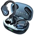Waterproof Bluetooth 5.3 Earphones with Noise Reduction, Button Control, Mic, and True Wireless Design - Ideal for Sports and Workouts, High-Fidelity Audio, Stable Connection, Hands-Free Calls, Sweatproof, Secure Fit, Immersive Listening Experience