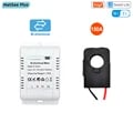 Tuya Smart Bi Directional WiFi Energy Meter with 150A Clamp Current Sensor for Real-Time Energy Monitoring, Transformer Solar PV Compatible, Two Way Power Monitor for Consumption & Generation Tracking, Wide Voltage Range 110V-240VAC, Remote Monitoring via Tuya Smart App for Energy Management Control