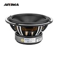 AIYIMA 6.5-Inch Woofer Speaker with Aluminum Ceramic Bass Driver - High-Quality Construction for Home Theaters, KTV Setups, and Music Enthusiasts - 4 Ohm Impedance, 50W Power Handling Capacity, Deep Bass, Crisp Highs - Versatile Application for Custom Sound Solutions - Sleek Design for Optimal Sound Dispersion - Easy Installation for DIY Enthusiasts and Professional Installers