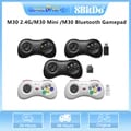 8Bitdo M30 Wireless Gamepad for Nintendo Switch and SEGA Genesis - Bluetooth/2.4G/Mini Connectivity, Ergonomic Design, Responsive Controls, Durable Build - Versatile Gaming Controller for Seamless Gameplay and Extended Durability