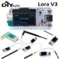 ESP32 LoRa32 V3 Development Board with SX1262 LoRa Module, 0.96-inch OLED Display, 2dbi/5dbi Antenna Options - Ideal for Meshtastic Devices, IoT Prototyping, Custom Firmware Development, Long-Range Communication Capabilities at 868MHz/915MHz Frequencies
