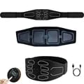 120cm Abdominal Massager Waist Belt with Adjustable Intensity Levels for Effective Muscle Toning and Enhanced Core Strength - Portable EMS Fitness Equipment for Targeted Abdominal Training at Home, Office, or On-the-Go