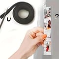 1M Rubber Magnetic Stripe Flexible Magnet Tape with Strong Adhesive for DIY Crafts - Easy to Cut, Durable Material, Versatile and Flexible - Strong Magnetic Properties for Secure Hold - Create Custom Magnetic Signs, Labels, Fridge Magnets - Long-Lasting and Easy to Use