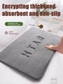 Luxurious Faux Cashmere Memory Foam Anti-Slip Mat with Super Absorbent Coral Fleece - Soft & Comfortable Floor Rug for Kitchen, Living Room, and Bathroom - Elegant Design, Maximum Comfort, and Safety Features for High-Traffic Areas