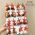 Christmas Hair Clips Set - 2 Cute Elk Ears, Santa, Snowman Barrettes for Women, Girls, Kids - Festive Holiday Accessories - Durable & Skin-Friendly Material - Ideal for Parties, Cosplay, Daily Wear - Easy to Attach & Remove - Great Gift Idea for Friends & Family