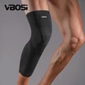 1 Pc Lengthened Knee Support Sleeves 7640 - Stretchy & Breathable Fabric, Targeted Compression, Enhanced Stability, Multi-Purpose Use for Men & Women - Running, Basketball, Weightlifting, Easy to Wear & Wash - Reduce Swelling & Inflammation, Promote Faster Recovery & Performance