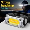 Super Bright LED Headlamp with Magnetic Attachment, Adjustable Hat Clip Design, Digital Display - Compact and Lightweight for Hiking, Camping, Work - Energy-Efficient, Long-Lasting, Hands-Free Operation