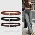 Vintage Retro Design Women's Belt for Versatile Instagram Summer Style - Cinch Waist for Trendy Look, Perfect Addition to Wardrobe for Casual to Semi-Formal Occasions, Lightweight and Comfortable Accessory for Dresses, Skirts, and Jeans