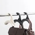 10pcs Stackable Plastic Hanger Connection Hooks for Closet Organization - Space-Saving Design, Multifunctional Usage, Durable Material, Easy to Use - Perfect for Bags, Hats, Scarves, Belts - Value Pack for Home Storage Solutions