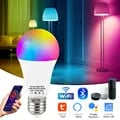 Tuya Bluetooth WiFi Smart Light Bulbs with Remote Control, Voice Control, RGB Color Changing, Energy Efficient, Easy Installation - Compatible with Alexa, Google Home - Smart Life App for Brightness, Schedule, and Ambiance Setting in Smart Home Ecosystem