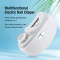 Electric Nail Clipper Grinding and Polishing 2 in 1 Multifunctional Portable Automatic Nail Grinder with Adjustable Speed Settings for Efficient Nail Trimming and Polishing - Compact and Lightweight Electric Manicure Tool for Smooth and Even Finish, Ideal for Travel and On-the-Go Use