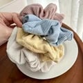 Set of 4 Beige Corduroy Hair Bands for Gentle Spring Styling - Soft, Skin-friendly Material, Easy to Use, Durable & Stylish Hair Accessories for Versatile Looks