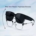 Polarized Sunglasses for Driving and Outdoor Activities with UV Protection, Vintage Style, and Night Vision Driving Goggles - Wear Over Myopia Prescription Glasses, Outdoor Travel Essential