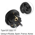 Compact Universal Travel Adapter with High Power Output - EU/KR Socket Converter for International Travelers - Safe, Reliable, and Easy-to-Use Plug Adapter for Laptops, Hair Dryers, and More - CE Certified with Built-in Safety Features