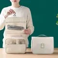Waterproof Travel Makeup Bag with Spacious Compartments, Durable Material, and Convenient Hanging Hook - Stylish Toiletries Organizer for Women on the Go, Ideal for Vacations and Business Trips - High-Quality Craftsmanship for Long-Lasting Use