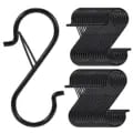 Heavy Duty Metal S Hooks with Safety Buckle Design - Pack of 5/10/20 for Versatile Hanging Solutions in Home, Garden, and Workspace - Space-Saving and Easy to Use Organizer for Pots, Pans, Clothes, and More