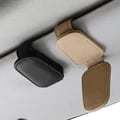 Universal Car Accessory: Sunglasses Clip Card Ticket Holder Stand Fastener Pen Case - Multi-functional Design for Organization and Convenience, Easy Installation on Sun Visor, Durable and Secure Construction, Sleek and Stylish Black Design, Versatile Use for Various Car Models