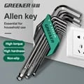 GREENERY Greener Extended Rainbow Wrench Allen Wrench Set - Multifunctional Tool for DIY Enthusiasts - Durable Universal Hex Wrench Kit with Ergonomic Design and Wide Range of Sizes - Compact and Stylish Rainbow Finish - Easy Storage and Non-Slip Grip for Comfort and Control