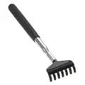 Extendable Stainless Steel Back Scratcher with Massaging Tip, Portable Carrying Bag, and Ergonomic Handle - Durable Telescopic Design Reaches up to 20 Inches for Easy Back Relief and Muscle Relaxation - Multi-functional Tool for Home, Work, and Travel Use