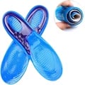 Orthotic Arch Support Silicone Insoles for Men and Women - Comfortable Shoe Inserts with Anti-Slip Design and Sole Protection - Soft Cushioning for Flat Feet and High Arches - Reduce Foot Pain and Improve Comfort for Walking, Running, and Standing - Trim-to-Fit for Perfect Size