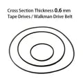 High-Quality 0.6mm Cassette Tape Drive Walkman Counter Rubber Transmission Belt - Durable, Flexible, and Easy to Install for Smooth Transmission and Precise Measurements in Various Models