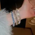 Colorful Rhinestone Round Clasp Bracelet - Exquisite Design for Unique Personality Statement, Temperament, Elegance, Posh and Chic Look - Wholesale Option Available for Retailers