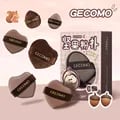 GECOMO 6 PCS Nut Powder Puff Set - Ultra-Soft and Skin-Friendly Makeup Puffs for Flawless Application - Dual-Use Design for Dry and Wet Products - Air Cushion Technology for Natural Finish - Easy to Clean and Maintain - Set of 6 Puffs for Professional Results