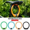 Heavy-Duty Stainless Steel Bicycle Cable Lock with 4-Digit Combination Code for Ultimate Anti-Theft Protection - Portable and Versatile Security Solution for Bikes, Gates, Fences, Toolboxes - Durable, Easy-to-Use Lock for Cyclists On the Go
