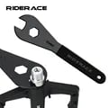 RIDERACE 15mm Bicycle Pedal Wrench Tool for MTB Mountain Bike Hubs - Durable Construction, Easy Installation & Removal, Comfortable Grip, Compact & Portable - High-Quality Spanner Size for Road Cycling Repair Tasks