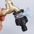 Durable 2pcs Water Faucet Adapter with Universal Compatibility for Car Washing and Garden Irrigation - Quick Connect Fitting for Leak-Free Connection and Efficient Water Flow - High-Quality Plastic Construction for Long-Lasting Use and Outdoor Durability